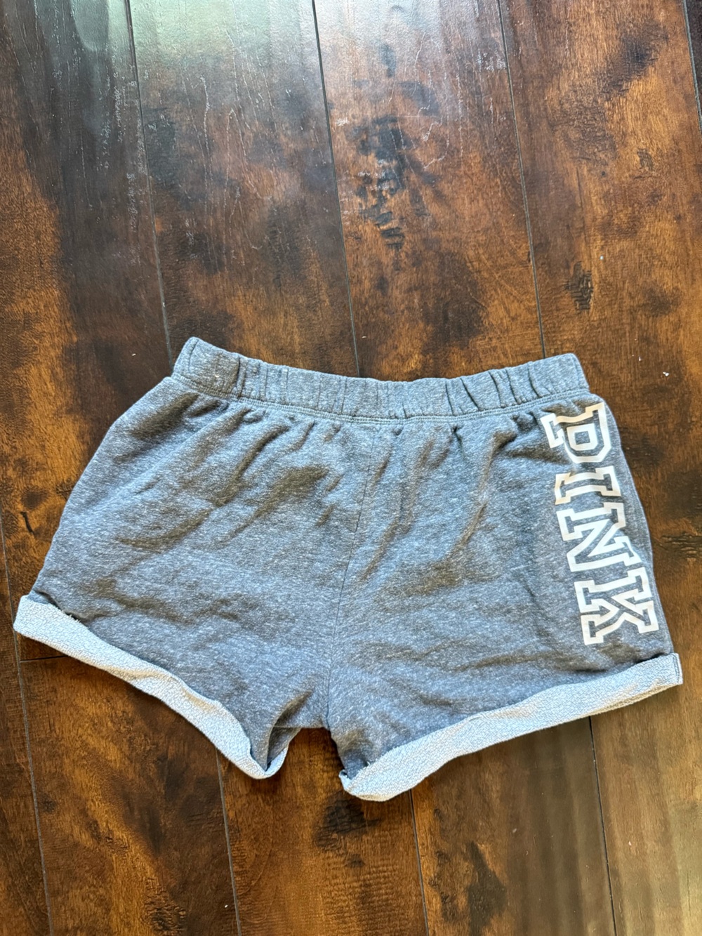 PINK Victoria's Secret Gray Logo Athletic Shorts